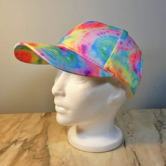 *REDUCED* LAST ONE! Pretty pastel colored tie-dye baseball hat cap - Picture 6 of 8